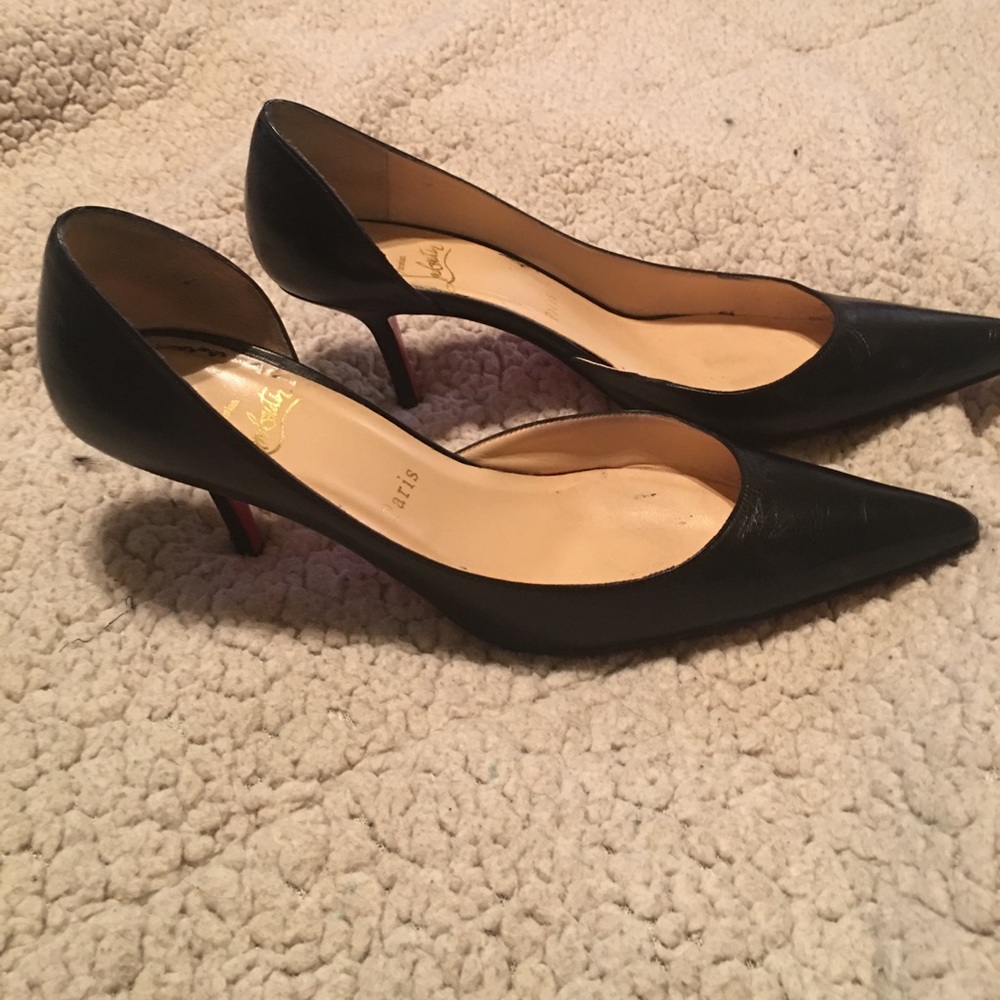 Christian Louboutin kitten heels d’orsey